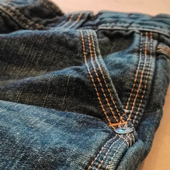 Girls Jean Shorts - Arizona Jeans -  Size 8 Husky - No Fraying. - Picture 4 of 11